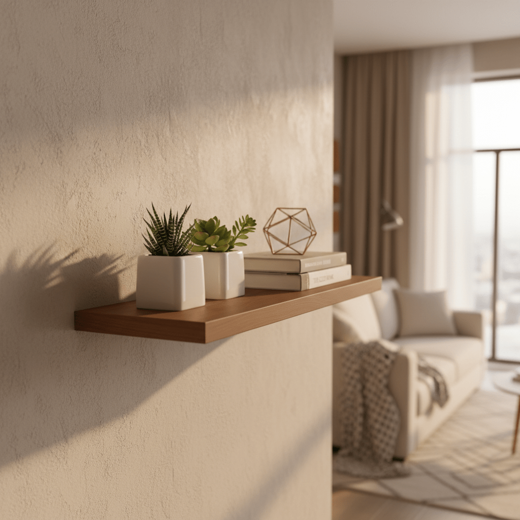 AKDC Wooden Floating Wall Shelf 60*23.5*3.8cm - Brown Color - Al Kabayel Discount CentreAKDC Wooden Floating Wall Shelf 60*23.5*3.8cm - Brown ColorAKDCHardwaresAl Kabayel Discount Centre