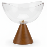 AKDC Wooden Footed Glass Fruit Bowl – Elegant Display Bowl for Dining Table & Kitchen Use – 20 cm - Al Kabayel Discount CentreAKDC Wooden Footed Glass Fruit Bowl – Elegant Display Bowl for Dining Table & Kitchen Use – 20 cmBowlsAKDCAl Kabayel Discount Centre