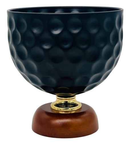 AKDC Wooden Footed Metal Fruit Bowl 20cm*20.5cm, Black - Al Kabayel Discount CentreAKDC Wooden Footed Metal Fruit Bowl 20cm*20.5cm, BlackBowlsAKDCAl Kabayel Discount Centre