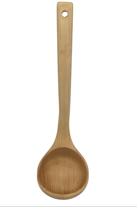 AKDC Wooden Ladle, Wooden Spoons, Wood Soup Spoon Serving Spoon with Comfortable Long Handle and Grain for Cooking, Serving and Stirring - 30cmX9cm - Al Kabayel Discount CentreAKDC Wooden Ladle, Wooden Spoons, Wood Soup Spoon Serving Spoon with Comfortable Long Handle and Grain for Cooking, Serving and Stirring - 30cmX9cmCookware AccessoriesAKDCAl Kabayel Discount Centre