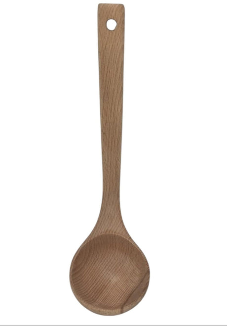 AKDC Wooden Ladle, Wooden Spoons, Wood Soup Spoon With Comfortable Long Handle and Grain for Cooking, Serving and Stirring - 28cmX8cm - Al Kabayel Discount CentreAKDC Wooden Ladle, Wooden Spoons, Wood Soup Spoon With Comfortable Long Handle and Grain for Cooking, Serving and Stirring - 28cmX8cmCookware AccessoriesAKDCAl Kabayel Discount Centre