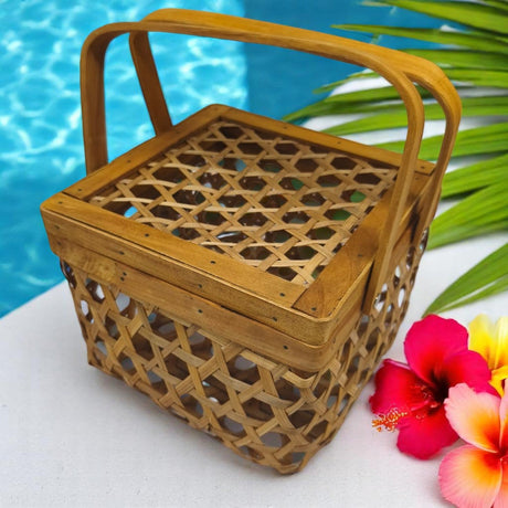 AKDC Wooden Picnic Storage Boxes With Handle Beige Wicker for Shelf Organizer DÃ©cor - 20cmX16cm - (Beige) - Al Kabayel Discount CentreAKDC Wooden Picnic Storage Boxes With Handle Beige Wicker for Shelf Organizer DÃ©cor - 20cmX16cm - (Beige)Picnic AccessoriesAKDCAl Kabayel Discount Centre