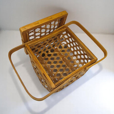AKDC Wooden Picnic Storage Boxes With Handle Beige Wicker for Shelf Organizer DÃ©cor - 20cmX16cm - (Beige) - Al Kabayel Discount CentreAKDC Wooden Picnic Storage Boxes With Handle Beige Wicker for Shelf Organizer DÃ©cor - 20cmX16cm - (Beige)Picnic AccessoriesAKDCAl Kabayel Discount Centre