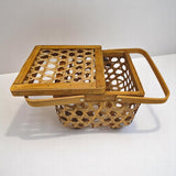 AKDC Wooden Picnic Storage Boxes With Handle Beige Wicker for Shelf Organizer DÃ©cor - 20cmX16cm - (Beige) - Al Kabayel Discount CentreAKDC Wooden Picnic Storage Boxes With Handle Beige Wicker for Shelf Organizer DÃ©cor - 20cmX16cm - (Beige)Picnic AccessoriesAKDCAl Kabayel Discount Centre