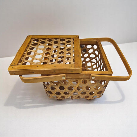 AKDC Wooden Picnic Storage Boxes With Handle Beige Wicker for Shelf Organizer DÃ©cor - 20cmX16cm - (Beige) - Al Kabayel Discount CentreAKDC Wooden Picnic Storage Boxes With Handle Beige Wicker for Shelf Organizer DÃ©cor - 20cmX16cm - (Beige)Picnic AccessoriesAKDCAl Kabayel Discount Centre