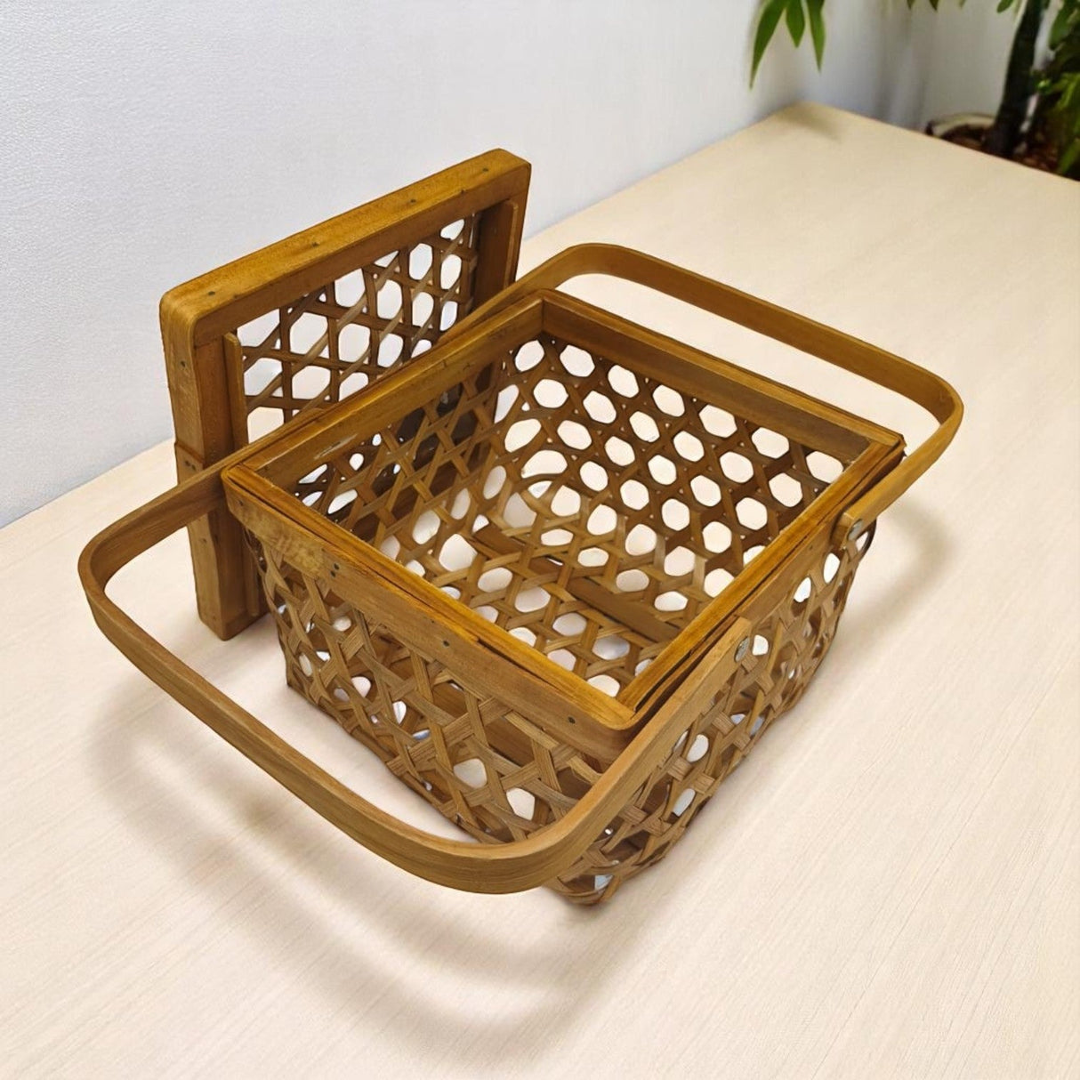 AKDC Wooden Picnic Storage Boxes With Handle Beige Wicker for Shelf Organizer DÃ©cor - 20cmX16cm - (Beige) - Al Kabayel Discount CentreAKDC Wooden Picnic Storage Boxes With Handle Beige Wicker for Shelf Organizer DÃ©cor - 20cmX16cm - (Beige)Picnic AccessoriesAKDCAl Kabayel Discount Centre