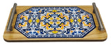 AKDC Wooden Serving Tray with Handle 34cm*19cm*1cm, Multicolour Floral Design - Al Kabayel Discount CentreAKDC Wooden Serving Tray with Handle 34cm*19cm*1cm, Multicolour Floral DesignServing TraysAKDCAl Kabayel Discount Centre