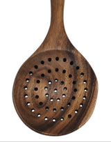 AKDC WoodenSlotted Spoon Long Handle Skimmer Teak Kitchen - 29cmX8cm - Al Kabayel Discount CentreAKDC WoodenSlotted Spoon Long Handle Skimmer Teak Kitchen - 29cmX8cmCookware AccessoriesAKDCAl Kabayel Discount Centre