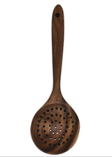 AKDC WoodenSlotted Spoon Long Handle Skimmer Teak Kitchen - 29cmX8cm - Al Kabayel Discount CentreAKDC WoodenSlotted Spoon Long Handle Skimmer Teak Kitchen - 29cmX8cmCookware AccessoriesAKDCAl Kabayel Discount Centre
