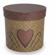 AKDC Woodgrain Tan Round Cardboard Gift Box with Primitive Heart Design Lid for Rustic Gift Packaging, Decor & Storage – 13×13 cm - Al Kabayel Discount CentreAKDC Woodgrain Tan Round Cardboard Gift Box with Primitive Heart Design Lid for Rustic Gift Packaging, Decor & Storage – 13×13 cmPacking & Wrapping SuppliesAKDCAl Kabayel Discount Centre