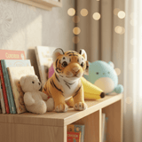 AKDC Yellow & Black Tiger Plush Toy 25cm Soft Stuffed Animal Jungle Cat Toy Gift for Kids - Al Kabayel Discount CentreAKDC Yellow & Black Tiger Plush Toy 25cm Soft Stuffed Animal Jungle Cat Toy Gift for KidsToysAKDCAl Kabayel Discount Centre