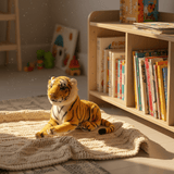 AKDC Yellow & Black Tiger Plush Toy 30cm Soft Stuffed Animal Jungle Cat Toy Gift for Kids - Al Kabayel Discount CentreAKDC Yellow & Black Tiger Plush Toy 30cm Soft Stuffed Animal Jungle Cat Toy Gift for KidsToysAKDCAl Kabayel Discount Centre