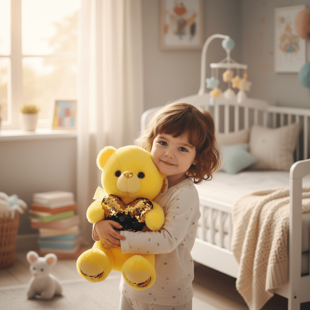 AKDC Yellow Color Teddy Bear Soft Plush Toy – 30 cm Stuffed Animal for Kids - Al Kabayel Discount CentreAKDC Yellow Color Teddy Bear Soft Plush Toy – 30 cm Stuffed Animal for KidsToysAKDCAl Kabayel Discount Centre