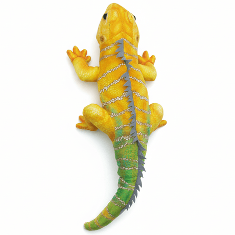 AKDC Yellow & Green Lizard Plush Toy 48cm Large Soft Stuffed Animal Reptile Toy Gift for Kids - Al Kabayel Discount CentreAKDC Yellow & Green Lizard Plush Toy 48cm Large Soft Stuffed Animal Reptile Toy Gift for KidsToysAKDCAl Kabayel Discount Centre
