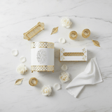 Al Habbai Acrylic Dustbin with White and Gold Metal Base and Tissue Box Set – Luxury Decorative Design – 28 × 21 cm & 26 × 13 cm - Al Kabayel Discount CentreAl Habbai Acrylic Dustbin with White and Gold Metal Base and Tissue Box Set – Luxury Decorative Design – 28 × 21 cm & 26 × 13 cmOrganizers & AccessoriesAL HABBAIAl Kabayel Discount Centre