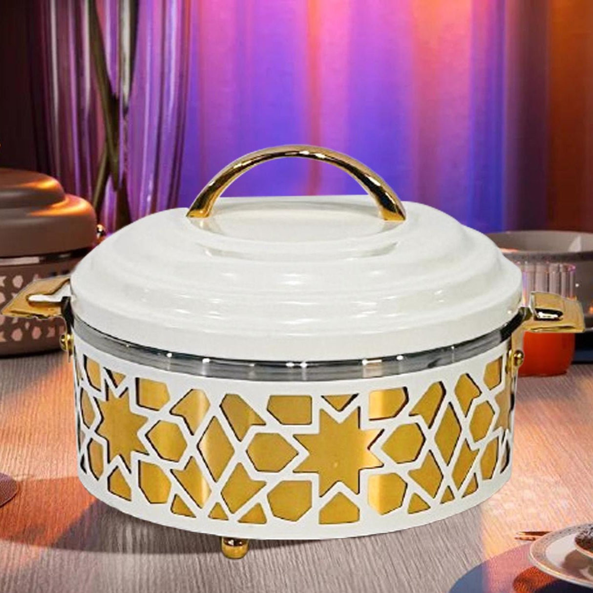 AL HABBAI Hotpot Big Size, White and Gold - Al Kabayel Discount CentreAL HABBAI Hotpot Big Size, White and GoldCasseroles & Stock PotsAl Kabayel Discount CentreAl Kabayel Discount Centre