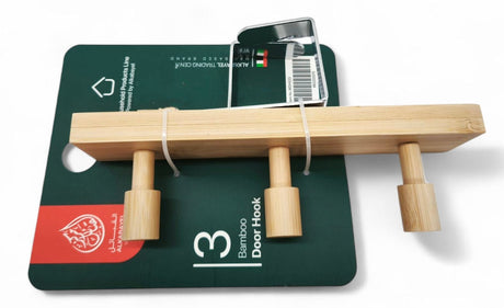 Al Kabayel Bamboo Door Hanger â€“ 3 Hooks, 20Cm - Al Kabayel Discount CentreAl Kabayel Bamboo Door Hanger â€“ 3 Hooks, 20CmOrganizers & AccessoriesAKDCAl Kabayel Discount Centre