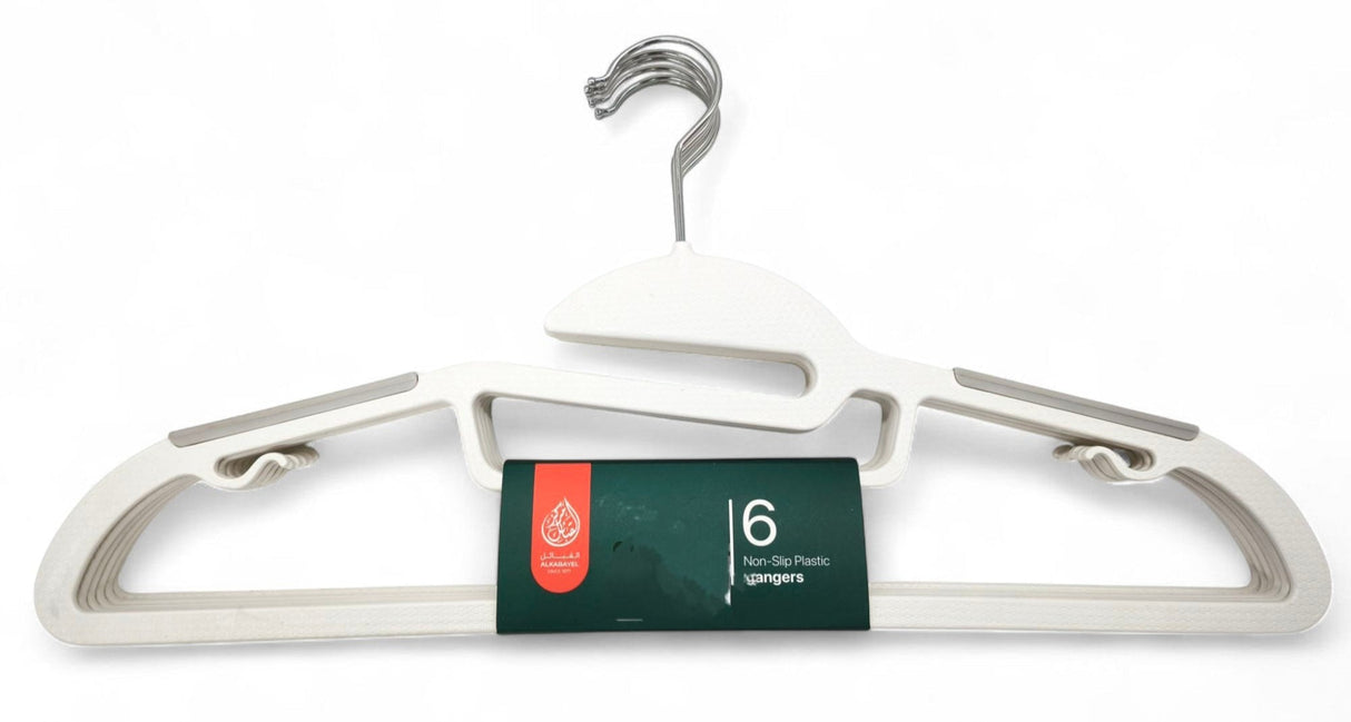 Al Kabayel Plastic Hangers â€“ 6 - Pack - Al Kabayel Discount CentreAl Kabayel Plastic Hangers â€“ 6 - PackOrganizers & AccessoriesAKDCAl Kabayel Discount Centre