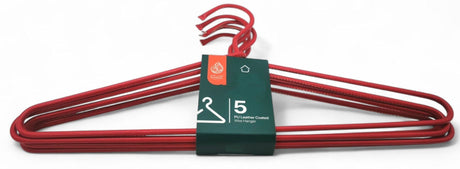 Al Kabayel Pu Leather Coated Wire Hangers â€“ Set of 5 Red - Al Kabayel Discount CentreAl Kabayel Pu Leather Coated Wire Hangers â€“ Set of 5 RedOrganizers & AccessoriesAKDCAl Kabayel Discount Centre