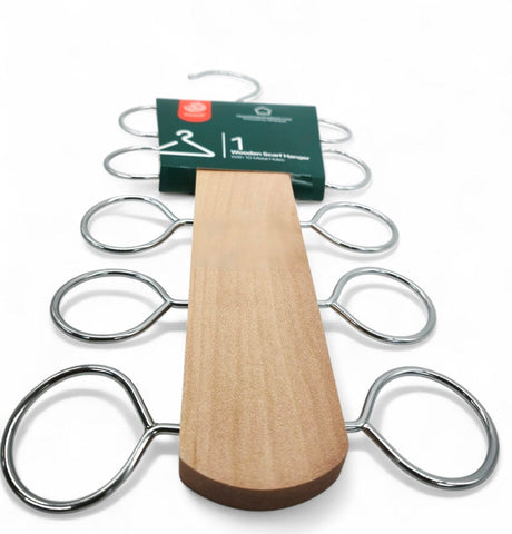Al Kabayel Wooden Scarf Hanger â€“ 10 Holders - Al Kabayel Discount CentreAl Kabayel Wooden Scarf Hanger â€“ 10 HoldersOrganizers & AccessoriesAKDCAl Kabayel Discount Centre