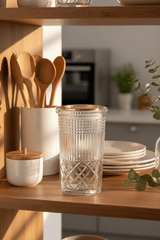 Alhoora Designer Round Airtight Acrylic Storage Canister – Transparent Body with Unique Decorative Pattern, Large Capacity 1200 ml - Al Kabayel Discount CentreAlhoora Designer Round Airtight Acrylic Storage Canister – Transparent Body with Unique Decorative Pattern, Large Capacity 1200 mlJars & Food SaversALHOORAAl Kabayel Discount Centre