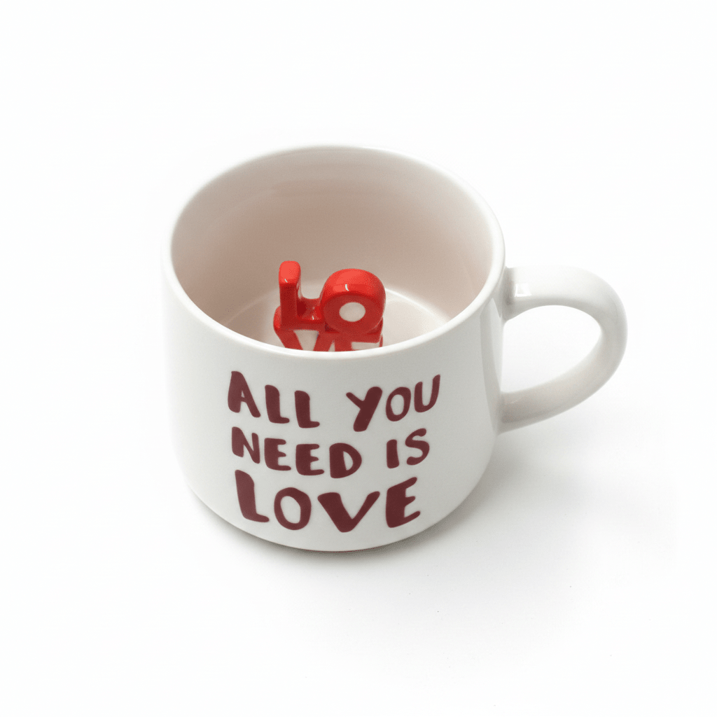 All You Need Is Love White Ceramic Mug — 400ml | Handcrafted Gift Mug with 3D LOVE Sculpture - Al Kabayel Discount CentreAll You Need Is Love White Ceramic Mug — 400ml | Handcrafted Gift Mug with 3D LOVE SculptureMugsAKDCAl Kabayel Discount Centre