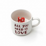 All You Need Is Love White Ceramic Mug — 400ml | Handcrafted Gift Mug with 3D LOVE Sculpture - Al Kabayel Discount CentreAll You Need Is Love White Ceramic Mug — 400ml | Handcrafted Gift Mug with 3D LOVE SculptureMugsAKDCAl Kabayel Discount Centre