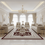 Allora Classic Floral Medallion Carpet | Red & Ivory White | 300×400 cm | Premium Polypropylene | Made in Turkey | Stain-Resistant | Living Room, Majlis & Dining Area Rug - Al Kabayel Discount CentreAllora Classic Floral Medallion Carpet | Red & Ivory White | 300×400 cm | Premium Polypropylene | Made in Turkey | Stain-Resistant | Living Room, Majlis & Dining Area RugDoormatsALLORAAl Kabayel Discount Centre
