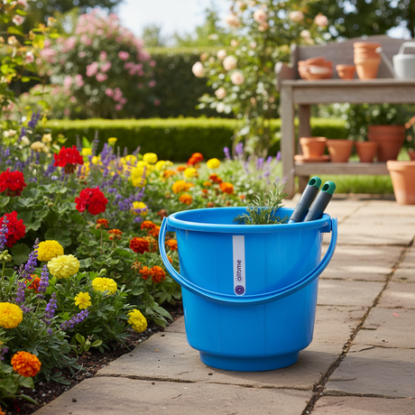 Alltime Blue Plastic Bucket with Handle — 13 Litre - Al Kabayel Discount CentreAlltime Blue Plastic Bucket with Handle — 13 LitreBucketsALLTIMEAl Kabayel Discount Centre