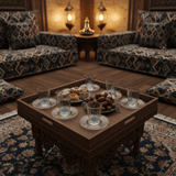 Almarjan 12 - Piece Glass Tea Set with Elegant Blue Floral Design for Serving Tea & Guests – 150 ml Cups - Al Kabayel Discount CentreAlmarjan 12 - Piece Glass Tea Set with Elegant Blue Floral Design for Serving Tea & Guests – 150 ml CupsTumblersALMARJANAl Kabayel Discount Centre
