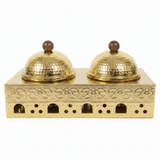 Almarjan 2 - Piece Gold Candy Bowl Set with Metal Stand – Decorative Serving Set for Dry Fruits, Nuts & Sweets – 12.5 × 33 × 17 cm - Al Kabayel Discount CentreAlmarjan 2 - Piece Gold Candy Bowl Set with Metal Stand – Decorative Serving Set for Dry Fruits, Nuts & Sweets – 12.5 × 33 × 17 cmJars & Food SaversALMARJANAl Kabayel Discount Centre