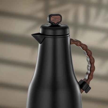 Almarjan 2 Pieces Vacuum Flask Set, Black & Dark Wood - Al Kabayel Discount CentreAlmarjan 2 Pieces Vacuum Flask Set, Black & Dark WoodThermosALMARJANAl Kabayel Discount Centre