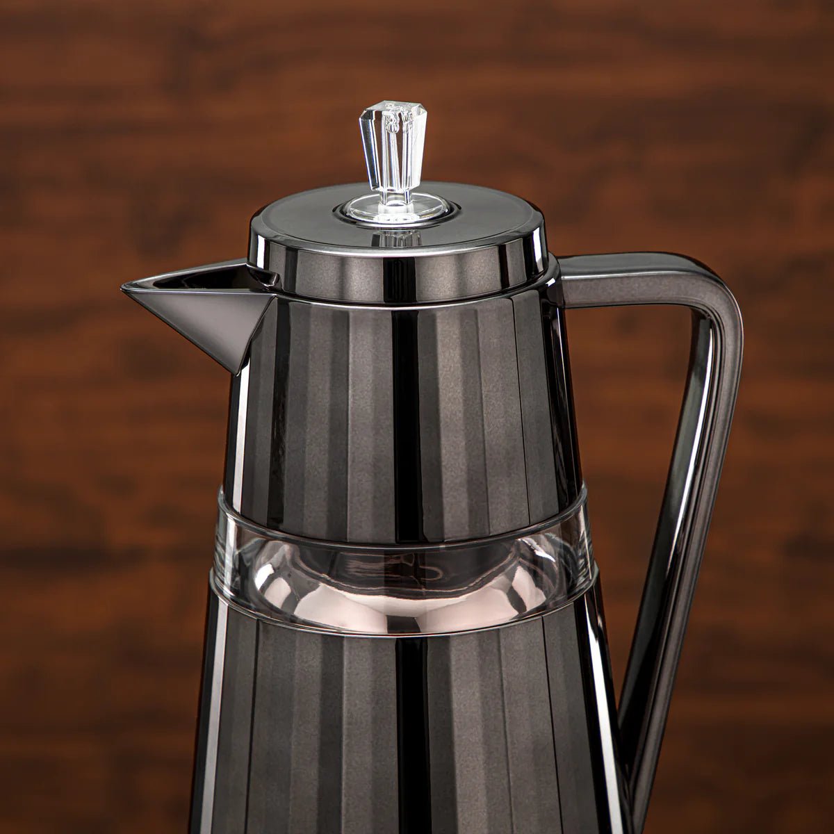 Almarjan 2 Pieces Vacuum Flask Set Black & Transparent 1 Liter And 0.7 Liter - Al Kabayel Discount CentreAlmarjan 2 Pieces Vacuum Flask Set Black & Transparent 1 Liter And 0.7 LiterThermosALMARJANAl Kabayel Discount Centre