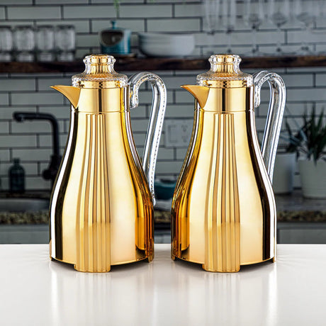 Almarjan 2 Pieces Vacuum Flask Set Gold - FG205 AB - 100 ALL G - Al Kabayel Discount CentreAlmarjan 2 Pieces Vacuum Flask Set Gold - FG205 AB - 100 ALL GThermosALMARJANAl Kabayel Discount Centre