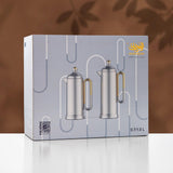 Almarjan 2 Pieces Vacuum Flask Set, Gun Black & Travertine Marble - Al Kabayel Discount CentreAlmarjan 2 Pieces Vacuum Flask Set, Gun Black & Travertine MarbleThermosALMARJANAl Kabayel Discount Centre