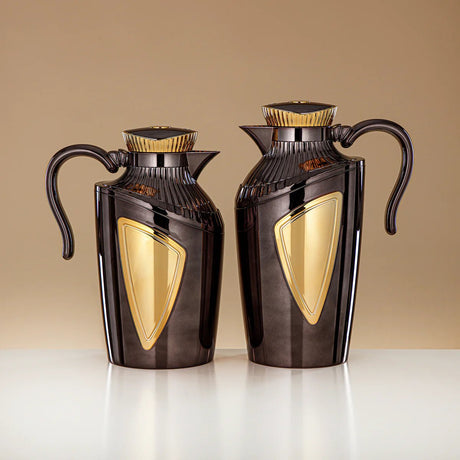 Almarjan 2 Pieces Vacuum Flask Set Gunmetal & Gold - UWP - 0700/1000 E10C95 - Al Kabayel Discount CentreAlmarjan 2 Pieces Vacuum Flask Set Gunmetal & Gold - UWP - 0700/1000 E10C95ThermosALMARJANAl Kabayel Discount Centre