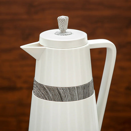 Almarjan 2 Pieces Vacuum Flask Set Ivory & Grey Marble 1 Liter And 0.7 Liter - Al Kabayel Discount CentreAlmarjan 2 Pieces Vacuum Flask Set Ivory & Grey Marble 1 Liter And 0.7 LiterThermosALMARJANAl Kabayel Discount Centre