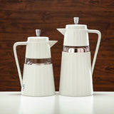 Almarjan 2 Pieces Vacuum Flask Set Ivory & Transparent 1 LiterÂ AndÂ 0.7 Liter - Al Kabayel Discount CentreAlmarjan 2 Pieces Vacuum Flask Set Ivory & Transparent 1 LiterÂ AndÂ 0.7 LiterThermosALMARJANAl Kabayel Discount Centre