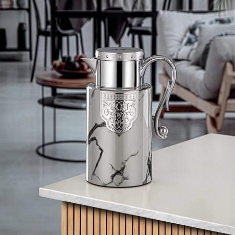 Almarjan 2 Pieces Vacuum Flask Set Marble & Silver - FG207 AB - 100 GRMR/C - Al Kabayel Discount CentreAlmarjan 2 Pieces Vacuum Flask Set Marble & Silver - FG207 AB - 100 GRMR/CThermosALMARJANAl Kabayel Discount Centre