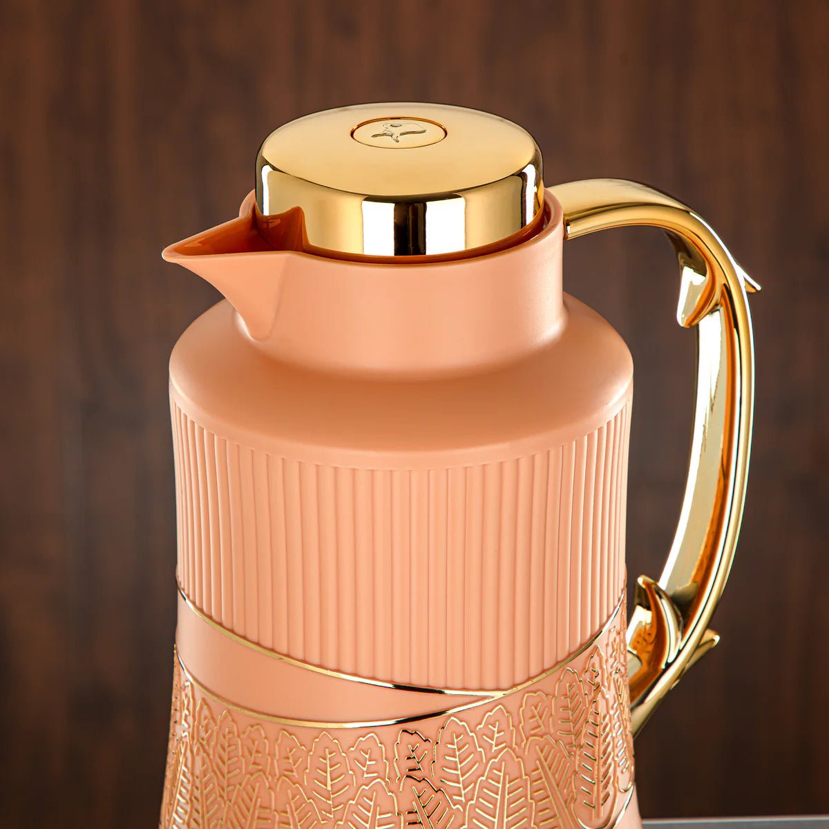 Almarjan 2 Pieces Vacuum Flask Set Peach & Gold - GT112AB - 100 NAP/G - Al Kabayel Discount CentreAlmarjan 2 Pieces Vacuum Flask Set Peach & Gold - GT112AB - 100 NAP/GThermosALMARJANAl Kabayel Discount Centre
