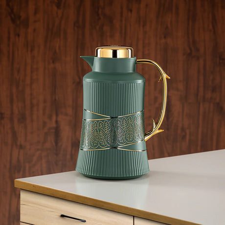 Almarjan 2 Pieces Vacuum Flask Set Sage Green & Gold - GT112AB - 100 NGR/G - Al Kabayel Discount CentreAlmarjan 2 Pieces Vacuum Flask Set Sage Green & Gold - GT112AB - 100 NGR/GThermosALMARJANAl Kabayel Discount Centre