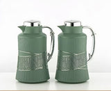 Almarjan 2 Pieces Vacuum Flask Set Sage Green & Silver - GT112AB - 100 NGR/C - Al Kabayel Discount CentreAlmarjan 2 Pieces Vacuum Flask Set Sage Green & Silver - GT112AB - 100 NGR/CThermosALMARJANAl Kabayel Discount Centre