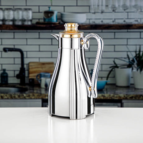 Almarjan 2 Pieces Vacuum Flask Set Silver & Gold - FG205 AB - 100 NI/G - Al Kabayel Discount CentreAlmarjan 2 Pieces Vacuum Flask Set Silver & Gold - FG205 AB - 100 NI/GThermosALMARJANAl Kabayel Discount Centre