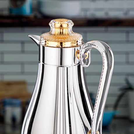 Almarjan 2 Pieces Vacuum Flask Set Silver & Gold - FG205 AB - 100 NI/G - Al Kabayel Discount CentreAlmarjan 2 Pieces Vacuum Flask Set Silver & Gold - FG205 AB - 100 NI/GThermosALMARJANAl Kabayel Discount Centre