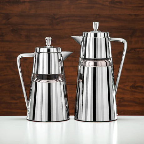 Almarjan 2 Pieces Vacuum Flask Set Silver & Transparent 1 Liter And 0.7 Liter - Al Kabayel Discount CentreAlmarjan 2 Pieces Vacuum Flask Set Silver & Transparent 1 Liter And 0.7 LiterThermosALMARJANAl Kabayel Discount Centre