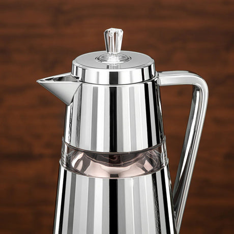 Almarjan 2 Pieces Vacuum Flask Set Silver & Transparent 1 Liter And 0.7 Liter - Al Kabayel Discount CentreAlmarjan 2 Pieces Vacuum Flask Set Silver & Transparent 1 Liter And 0.7 LiterThermosALMARJANAl Kabayel Discount Centre