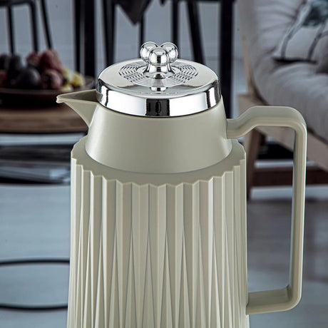 Almarjan 2 Pieces Vacuum Flask Set Soft Grey & Silver - GT111AB - 100 SG/C - Al Kabayel Discount CentreAlmarjan 2 Pieces Vacuum Flask Set Soft Grey & Silver - GT111AB - 100 SG/CThermosALMARJANAl Kabayel Discount Centre