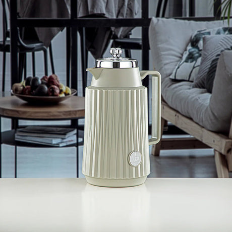 Almarjan 2 Pieces Vacuum Flask Set Soft Grey & Silver - GT111AB - 100 SG/C - Al Kabayel Discount CentreAlmarjan 2 Pieces Vacuum Flask Set Soft Grey & Silver - GT111AB - 100 SG/CThermosALMARJANAl Kabayel Discount Centre