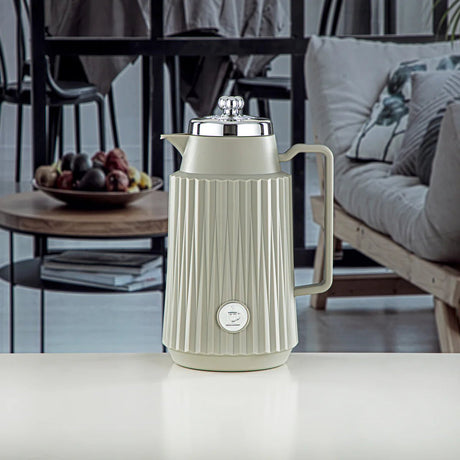 Almarjan 2 Pieces Vacuum Flask Set Soft Grey & Silver - GT111AB - 100 SG/C - Al Kabayel Discount CentreAlmarjan 2 Pieces Vacuum Flask Set Soft Grey & Silver - GT111AB - 100 SG/CThermosALMARJANAl Kabayel Discount Centre