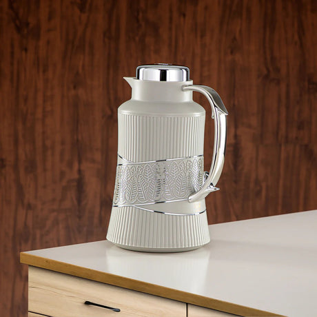 Almarjan 2 Pieces Vacuum Flask Set Soft Grey & Silver - GT112AB - 100 SG/C - Al Kabayel Discount CentreAlmarjan 2 Pieces Vacuum Flask Set Soft Grey & Silver - GT112AB - 100 SG/CThermosALMARJANAl Kabayel Discount Centre